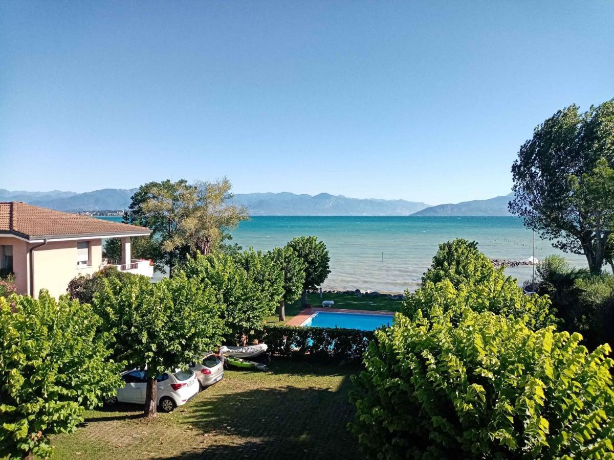 Ferienwohnung Casa Lugana 10 - Monolocale Con Piscina Direttamente A Lago Sirmione Exterior foto